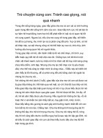 Trò chuyện cùng con: Tránh cao giọng, nói quá nhanh pot