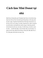 Cách làm Mini Donut tại nhà doc