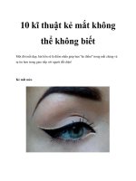 10 kĩ thuật kẻ mắt không thể không biết doc