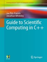 Pitt francis, whiteley  - guide to scientific computing in c++