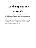 Tóc rối lãng mạn cho ngày cưới potx