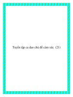 Tuyển tập ca dao chủ đề tâm lý cảm xúc docx