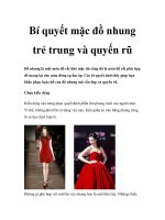 Bí quyết mặc đồ nhung trẻ trung và quyến rũ pdf