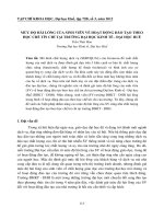 MỨC ĐỘ HÀI LÒNG CỦA SINH VIÊN VỀ HOẠT ĐỘNG ĐÀO TẠO THEO HỌC CHẾ TÍN CHỈ TẠI TRƯỜNG ĐẠI HỌC KINH TẾ - ĐẠI HỌC HUẾ potx
