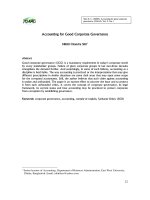 Accounting for Good Corporate Governance pot