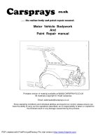 Motor Vehicle Bodywork And Paint Repair manual pot