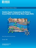 Volatile Organic Compounds in the Nation’s Ground Water and Drinking-Water Supply Wells pdf