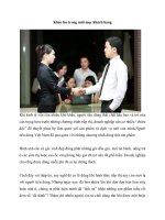 Khéo léo trong mời mọc khách hàng potx