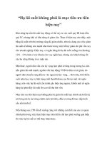 “Hạ lãi suất không phải là mục tiêu ưu tiên hiện nay” pot