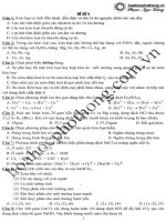 ĐỀ HÓA HỌC THAM KHẢO CÓ ĐÁP ÁN - SỐ 04