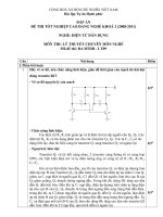 đáp án đề thi lí thuyết tốt nghiệp khóa 2 - điện tử dân dụng - mã đề thi đtdd - lt (9)