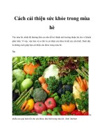 Cách cải thiện sức khỏe trong mùa hè ppt