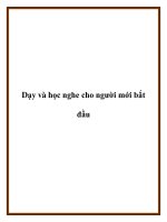 Dạy và học nghe cho người mới bắt đầu pdf