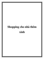 Shopping cho nhà thêm xinh pptx