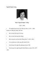 Họa sĩ Nguyễn Mạnh Cường (1938 - 2008) potx