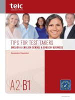 TIPS FOR TEST TAKERS ENGLISH & ENGLISH SCHOOL & ENGLISH BUSINESS pot