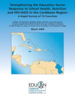 Strengthening the Education Sector Response to School Health, Nutrition and HIV/AIDS in the Caribbean Region: A Rapid Survey of 13 Countries pdf