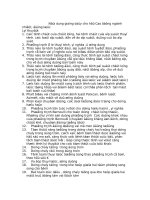 câu hỏi ôn tập ngành nhiệt động học