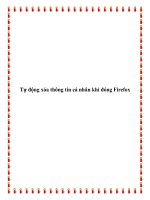 Tự động xóa thông tin cá nhân khi đóng Firefox potx