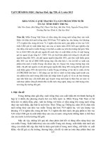 KHẢ NĂNG CẠNH TRANH CỦA SẢN PHẨM TÔM NUÔI Ở CÁC TỈNH MIỀN TRUNG ppt