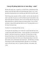 Làm gì để phòng bệnh cho trẻ mùa đông – xuân? docx