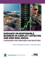 Guidance on Responsible business in conflict-affected and HiGH-Risk aReas: a ResouRce foR companies and investoRs potx