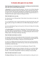 Vị thuốc dân gian từ rau thơm ppt