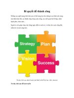 Bí quyết để thành công doc