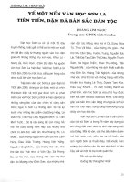 Báo cáo khoa học: Về một nền văn hóa Sơn La tiên tiến, đậm đà bản sắc dân tộc pptx