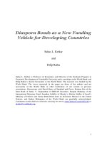 Diaspora Bonds as a New Funding Vehicle for Developing Countries pdf
