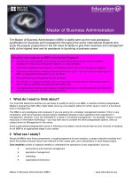 Education UK Master of Business Administration docx