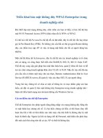 Triển khai bảo mật không dây WPA2-Enterprise trong doanh nghiệp nhỏ ppt