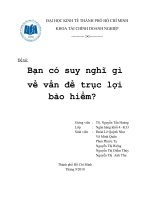 Bạn có suy nghĩ gì về vấn đề trục lợi bảo hiểm?