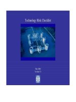 Technology Risk Checklist Version 7.3 MAY 2004 doc