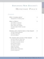Explaining nEw ZEaland’s MonEtary policy pot