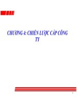bài giảng quản trị chiến lược - chương 4 CHIẾN LƯỢC CẤP CÔNG TY