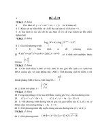 Đề thi thử đại học môn toán năm 2013 - THPT Lý Thường Kiệt - Hải Phòng - Đề số 21 docx
