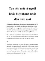 Tạo nên một vẻ ngoài khác biệt nhanh nhất đón năm mới pot