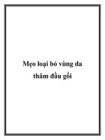 Mẹo loại bỏ vùng da thâm đầu gối docx