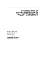 FUNDAMENTALS OF SOFTWARE ENGINEERING PROJECT MANAGEMENT pot