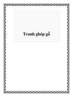 Tranh ghép gỗ pdf