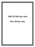 Thiết kế biệt thự vườn theo đường cong pdf