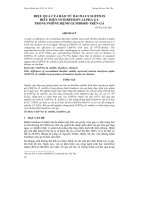 HIỆU QUẢ CỦA BÀO TỬ BACILLUS SUBTILIS BIỂU HIỆN INTERFERON ALPHA GÀ TRONG PHÒNG BỆNH GUMBORO TRÊN GÀ pptx