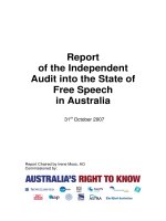 Report of the Independent Audit into the State of Free Speech in Australia potx