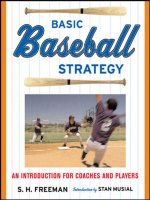 BASIC Baseball STRATEGY AN INTRODUCTION FOR COACHES AND PLAYERS docx