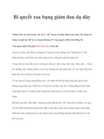 Bí quyết xoa bụng giảm đau dạ dày pot