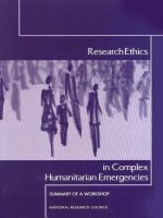 Research Ethics in Complex Humanitarian Emergencies docx