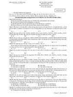 Đề Thi Thử Đại Học Khối A, B Hóa 2013 - Phần 9 - Đề 14 pptx