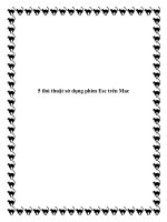 5 thủ thuật sử dụng phím Esc trên Mac pot