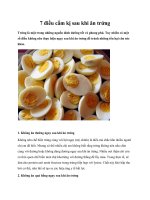 7 điều cấm kị sau khi ăn trứng pptx